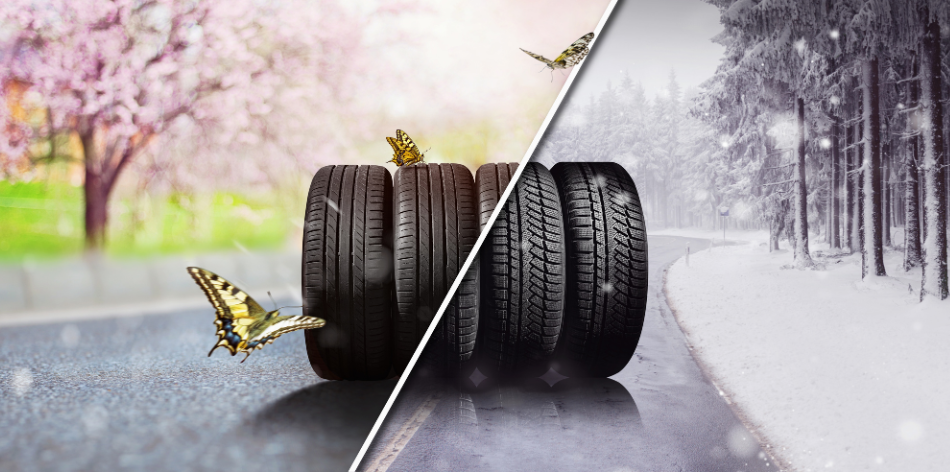 neumático de invierno y verano